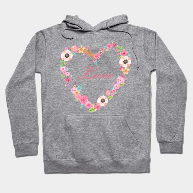 Heart love flowers Hoodie by Johnny_Sk3tch